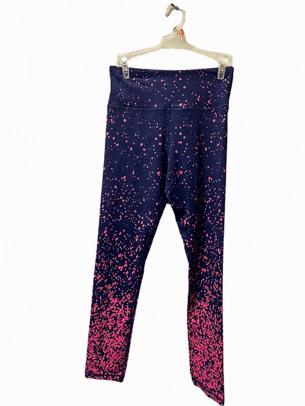 ZYIA Active Navy Pink Speckle Gradient Leggings – Size 4
